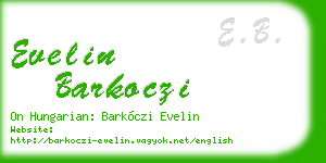 evelin barkoczi business card